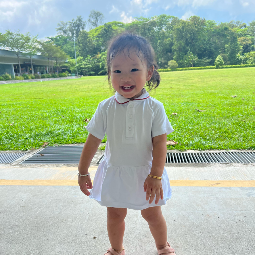 Cotton Polo Romper