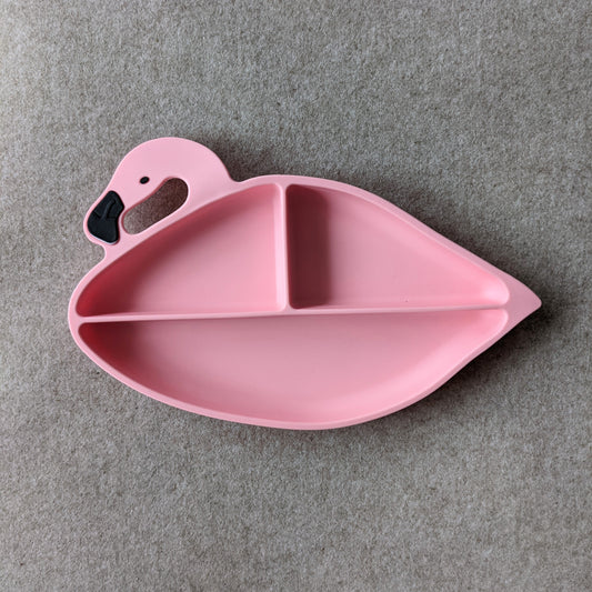 Petal the Flamingo Silicone Suction Plate