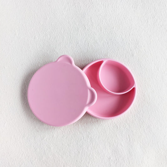 Silicone Snack Plate with Lid