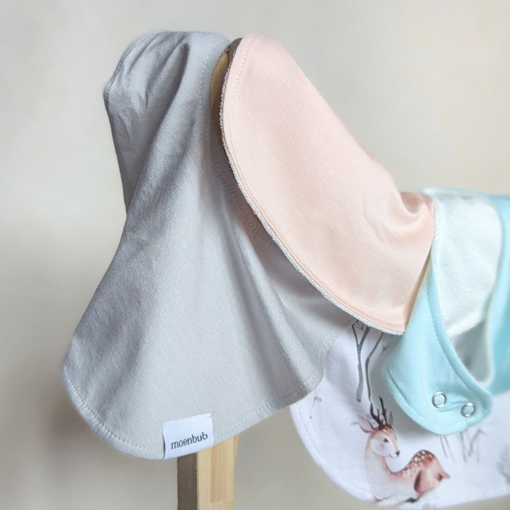 Reversible Baby Bib (Bamboo and Towelling)