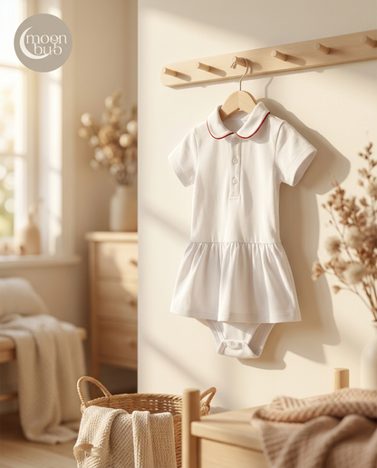 Cotton Polo Romper