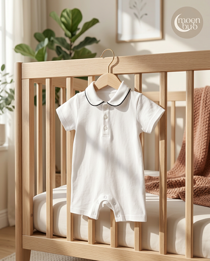 Cotton Polo Romper