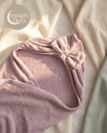 Bow Bamboo Terry Hooded Towel