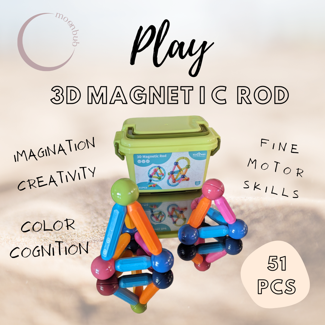 3D Magnetic Balls and Rods Set