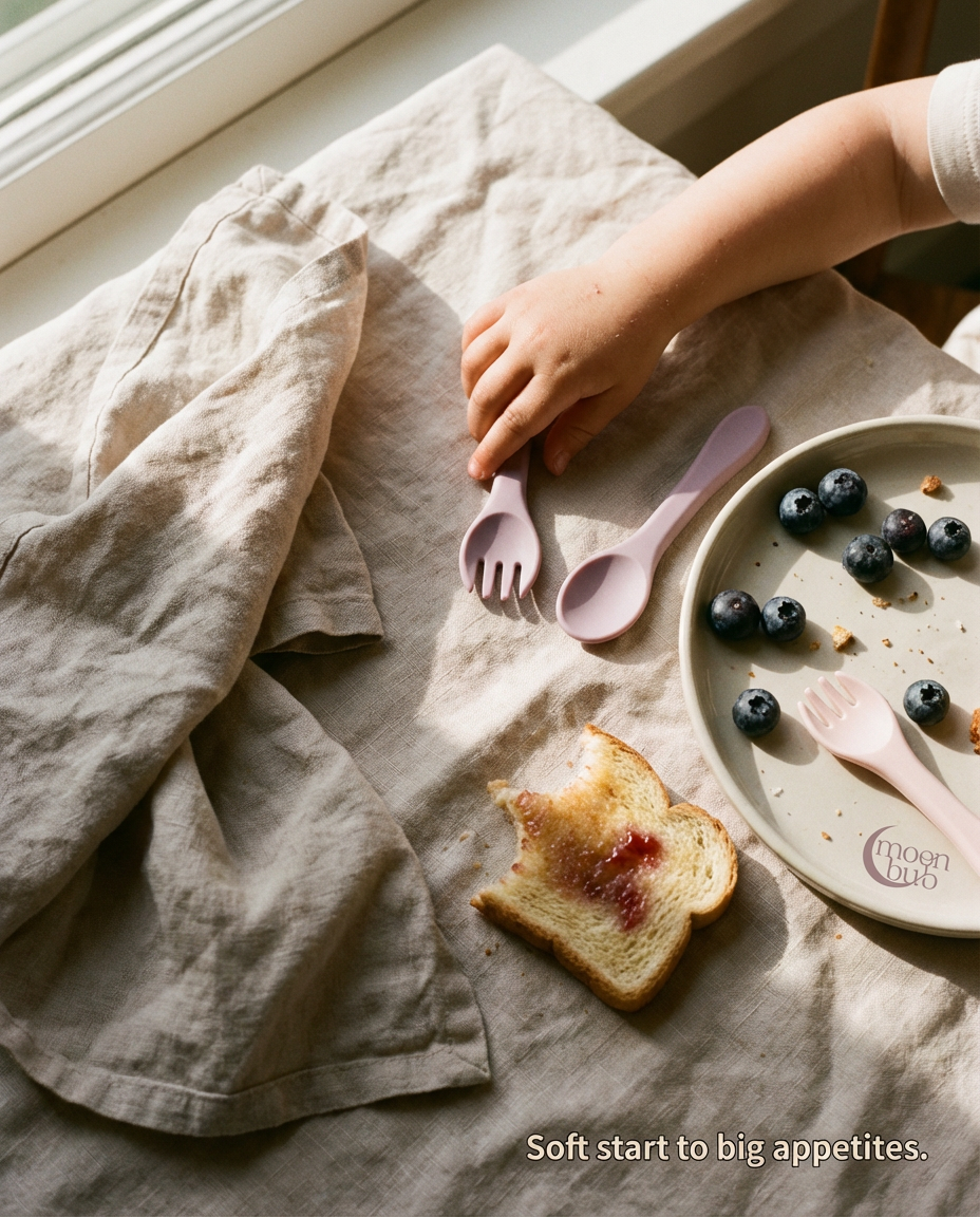 Silicone Utensil Set (Fork and Spoon)