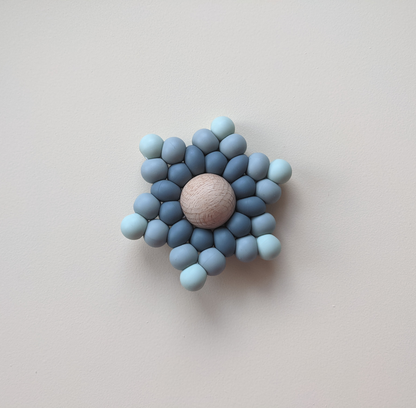 Star Teether (Multi-Colors) with Wood