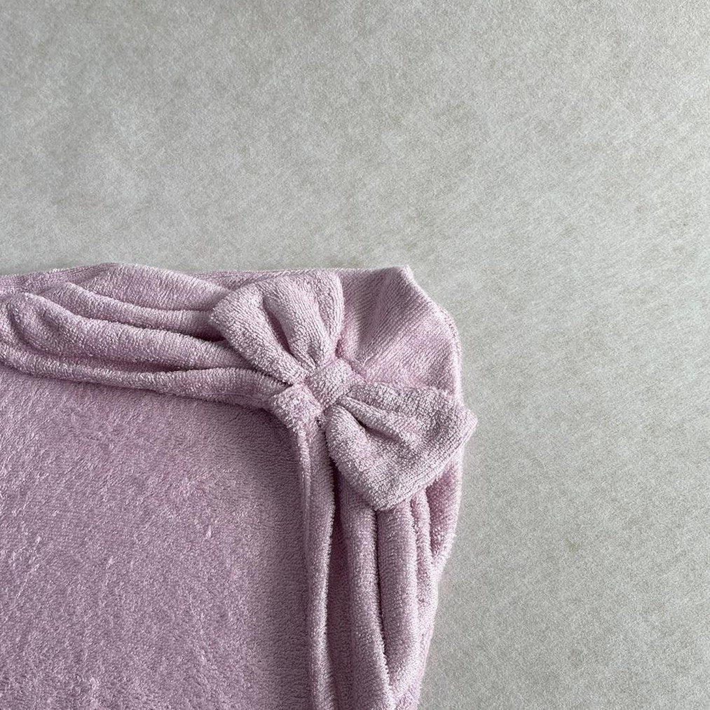 Bow Bamboo Terry Hooded Towel