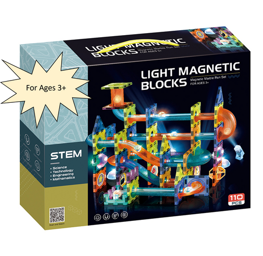 Glowing Magnetic Building Blocks