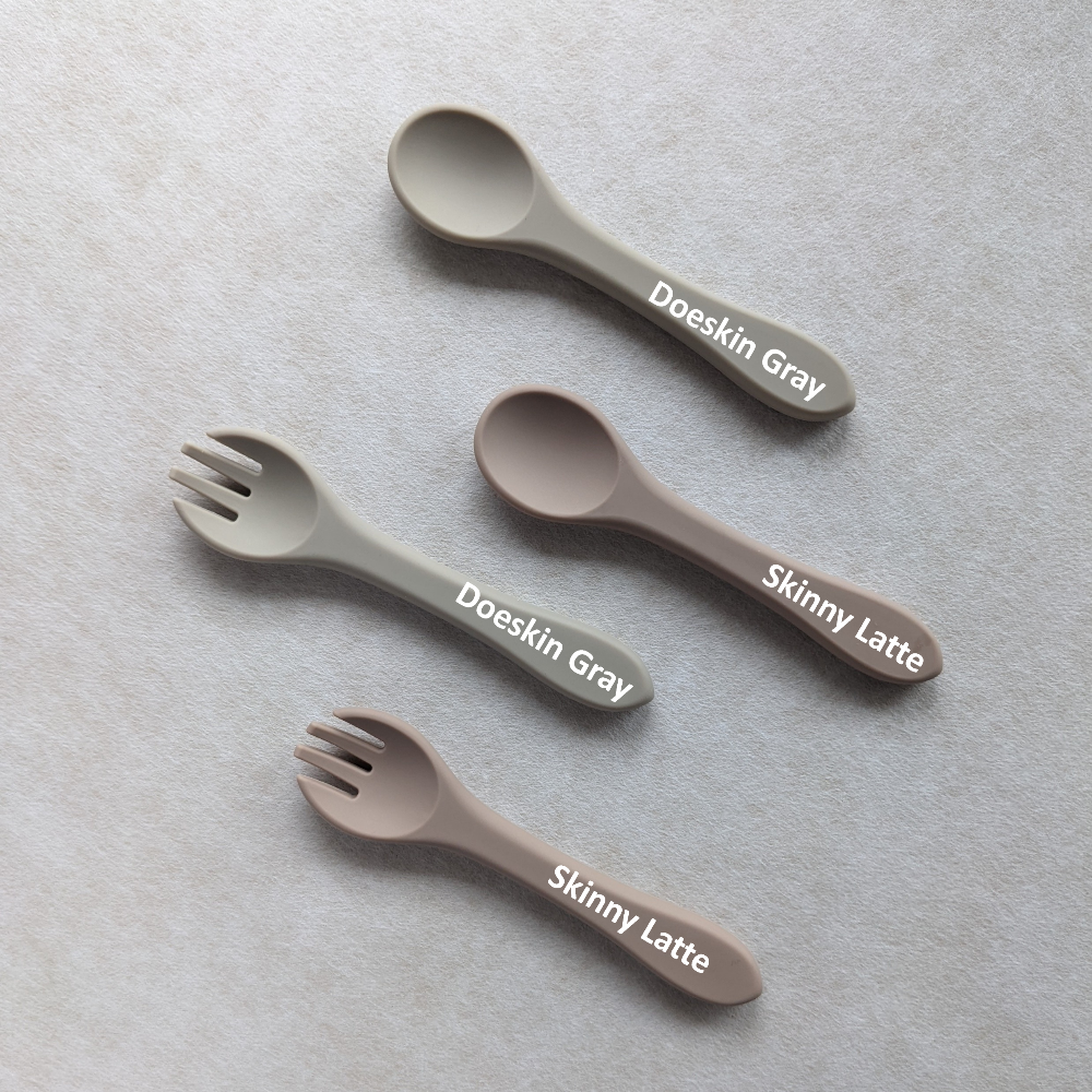 Silicone Utensil Set (Fork and Spoon)