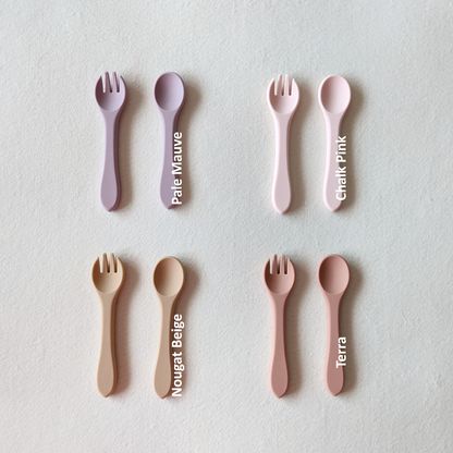 Silicone Utensil Set (Fork and Spoon)